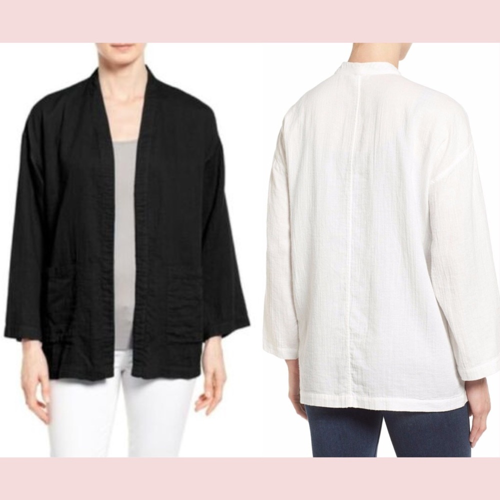 Eileen fisher MSRP $258 Organic Cotton Shirt Jacket